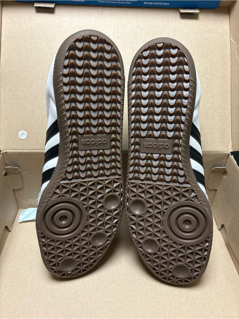 adidas White and Black Samba OG Retro Sneakers